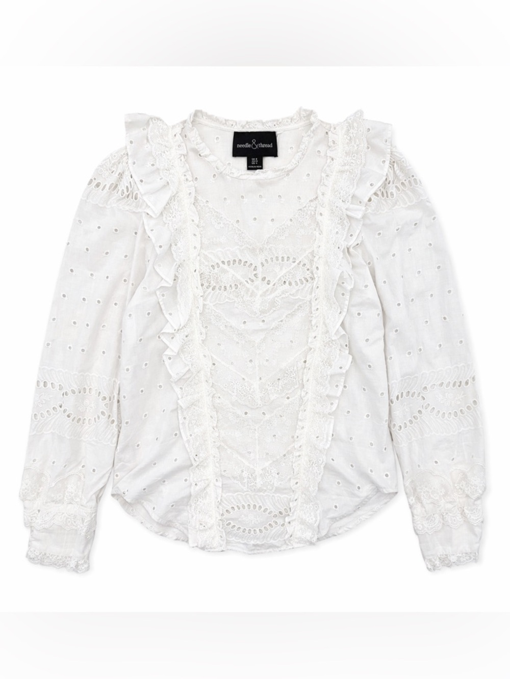 Needle & Thread Lace Blouse Edwardian Coquette Prairie‎ Cottagecore Top-Size 4